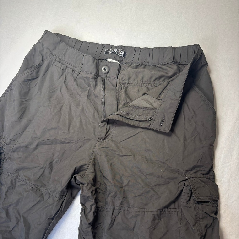 Rugged Exposure Cargo Pants Convertible Mens 34x31 M Gray Nylon Zip Off Hiking